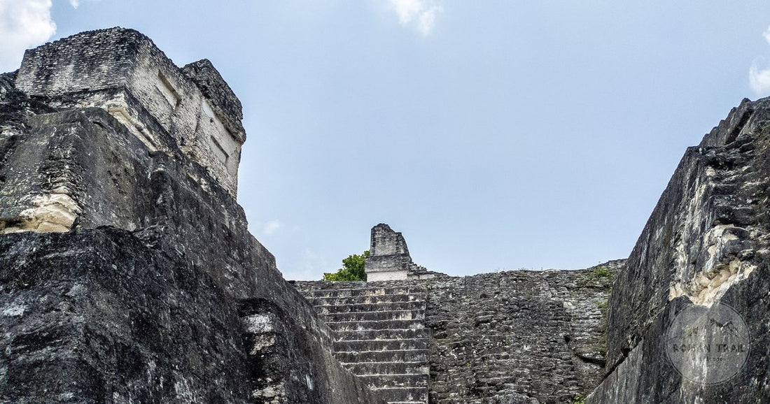 The stone ruins and steep steps of Tikal, Guatemala