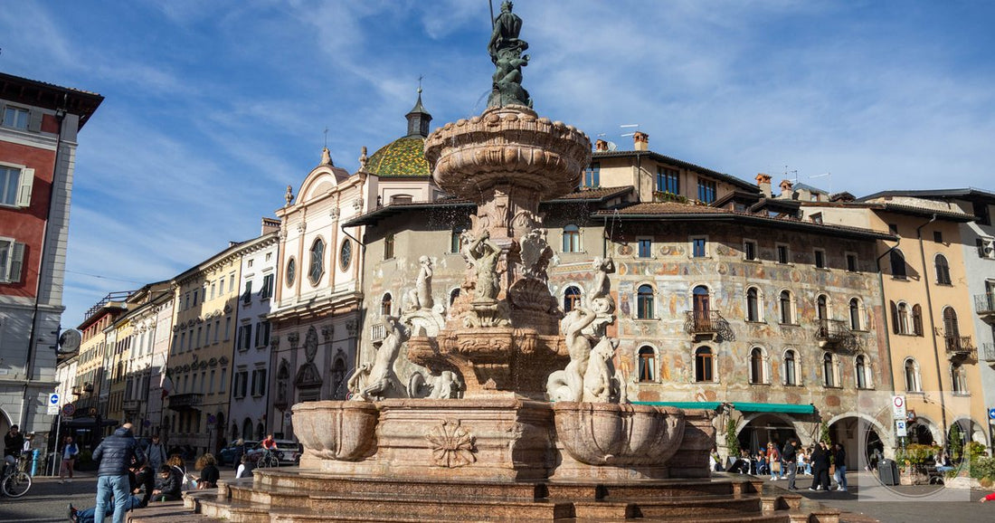 The Neptune Fountain on the Piazza Duomo at Trento, Italy