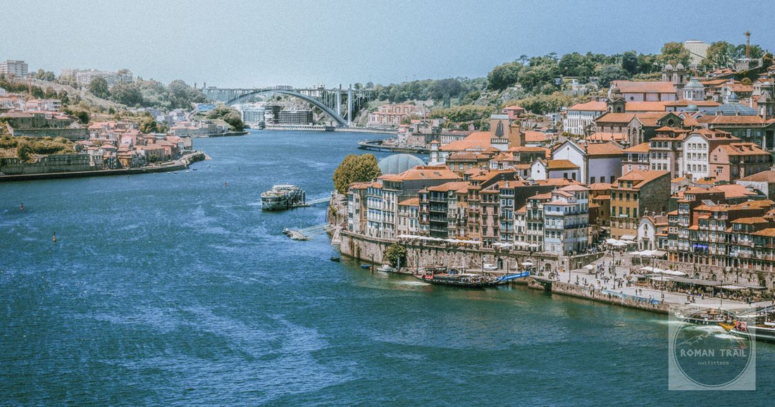 The riverside and architecture of Vila Nova de Gaia, Portugal