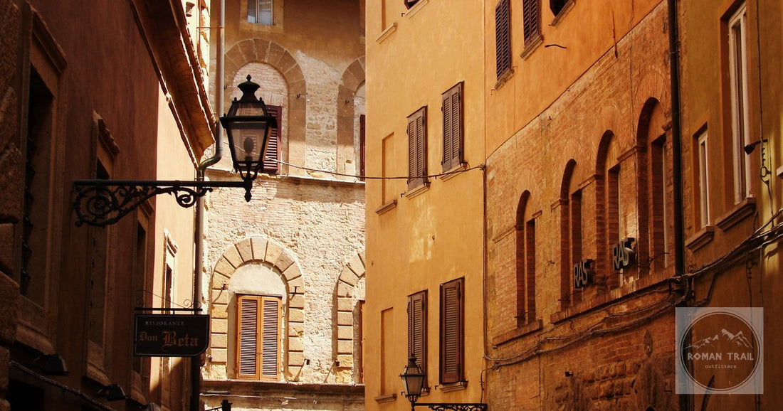 A historic alleyway in Volterra, Tuscany