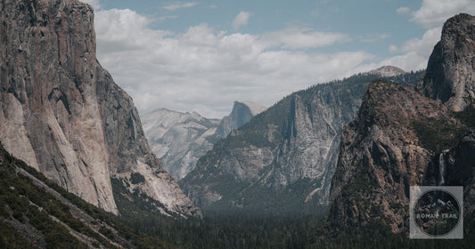 El Capitan above the forest in Yosemite Valley, California