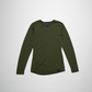 Merino Wool Women's Long Sleeve Top | Crew Neck Shirt