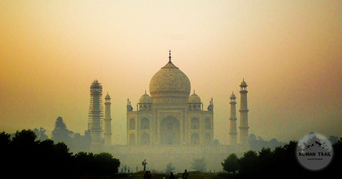The Taj Mahal in morning mist, Agra, India