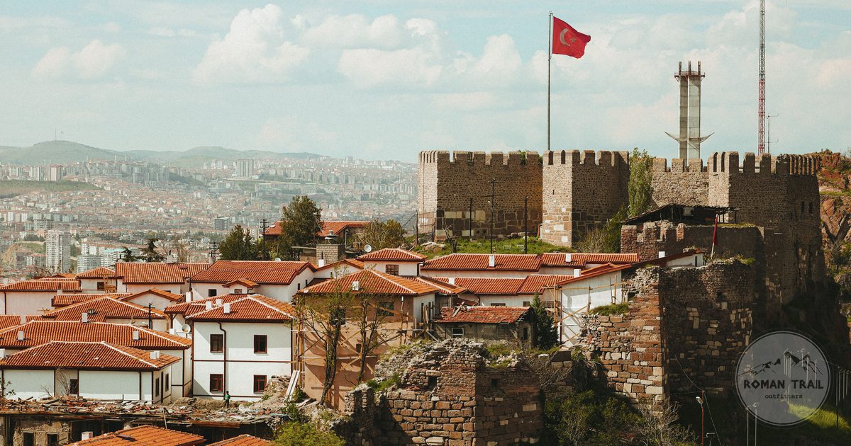The historic Ankara Castle overlooking the city, Turkiye