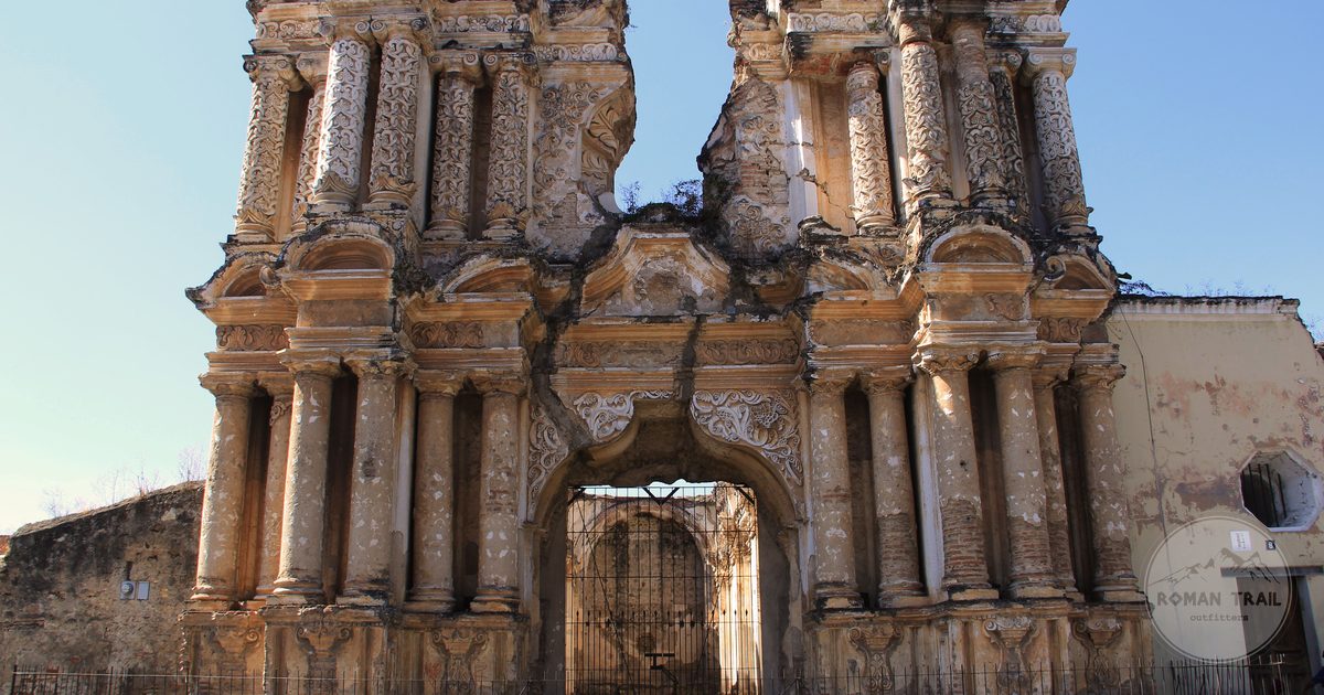 The ruins of an old church in Antigua Guatemala
