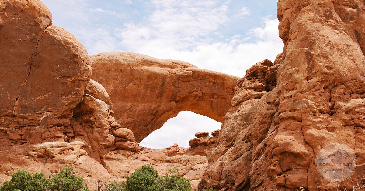 The South Window arch in Arches National Park, Utah