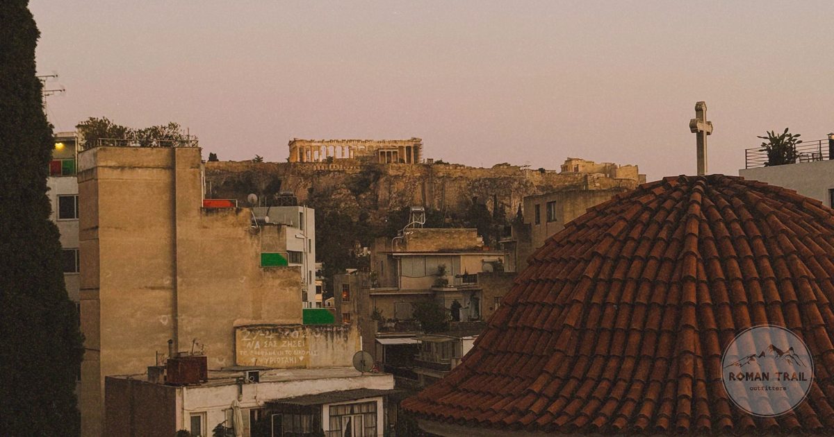 Athens rooftops and domes with the Acropolis rising behind, Athens for women travelers