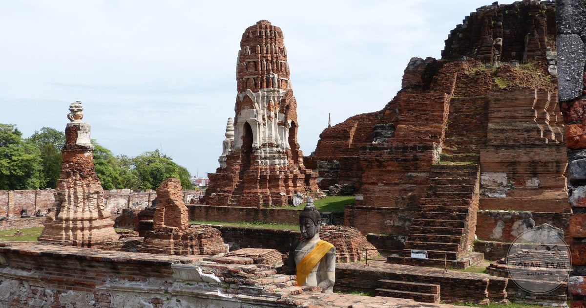 The ruins of Wat Phra Si Sanphet at Ayutthaya, Thailand