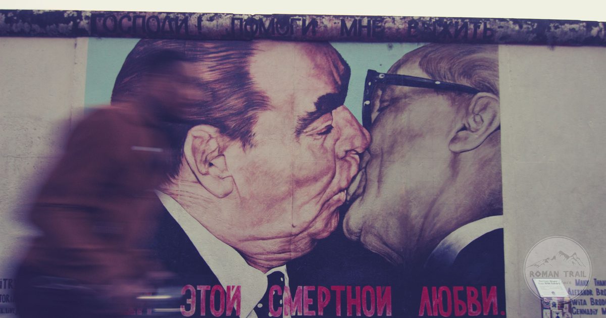 Mural on the East Side Gallery section of the Berlin Wall, Germany