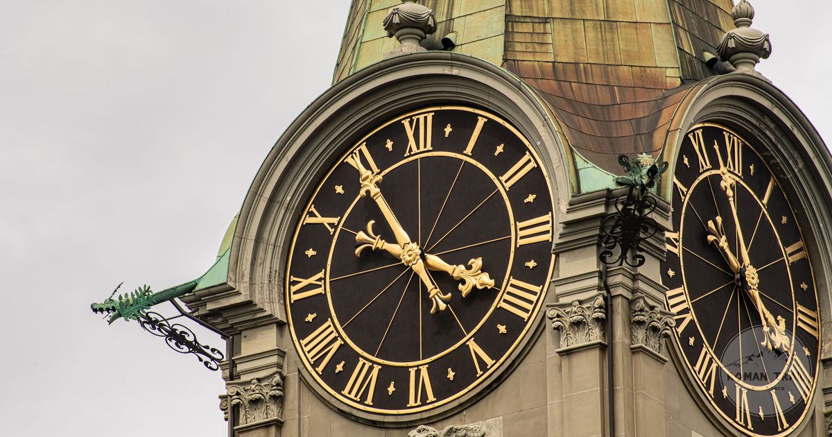 The historic Zytglogge clock tower in Bern, Switzerland