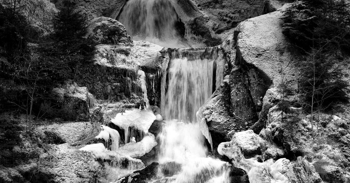 The Triberg waterfall in the Black Forest, Germany
