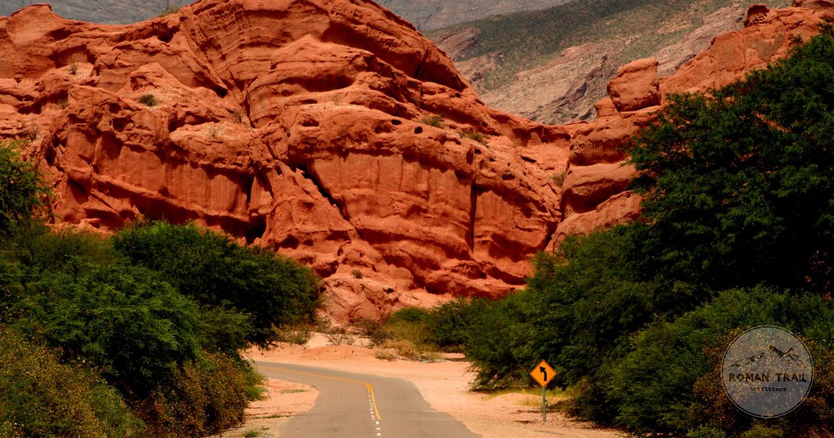 The red rock of the Quebrada de las Conchas canyon, Salta, Argentina