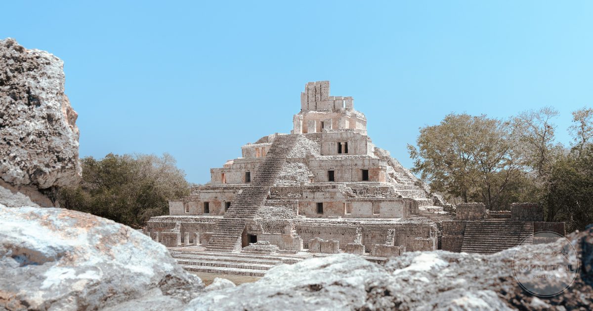 The Mayan ruins of Edzna in Campeche, Mexico