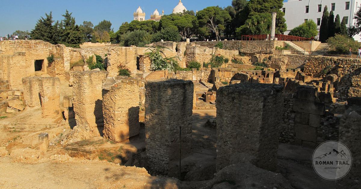 Ancient Roman ruins at Carthage near Tunis, Tunisia