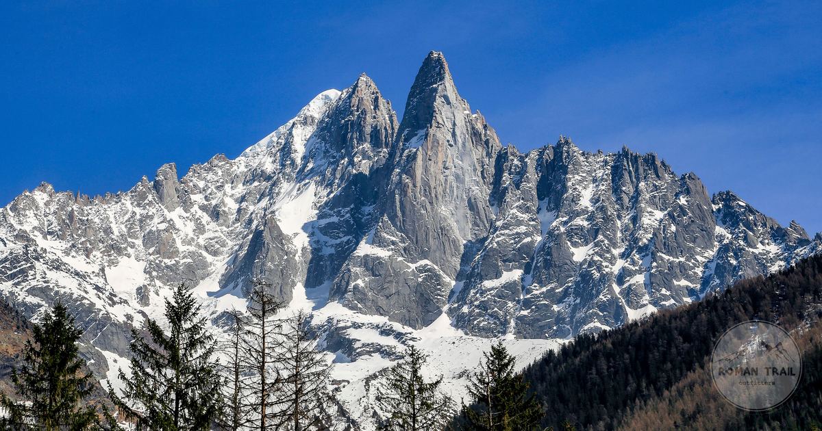 The Aiguille du Dru in the French Alps above Chamonix