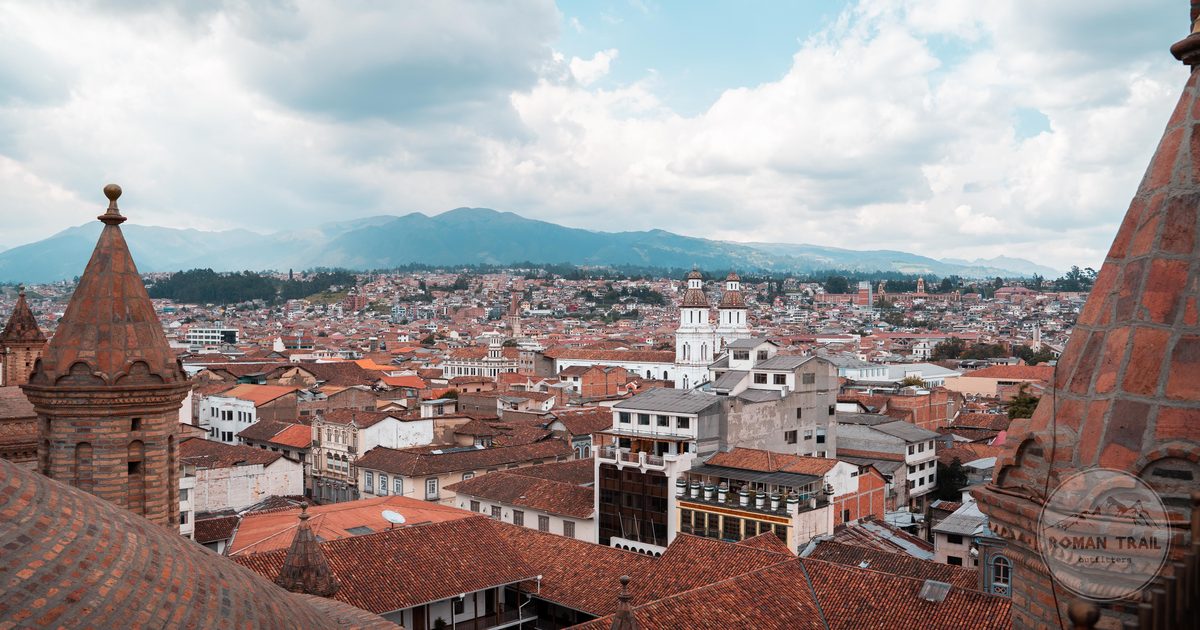 The historic skyline of Cuenca, Ecuador