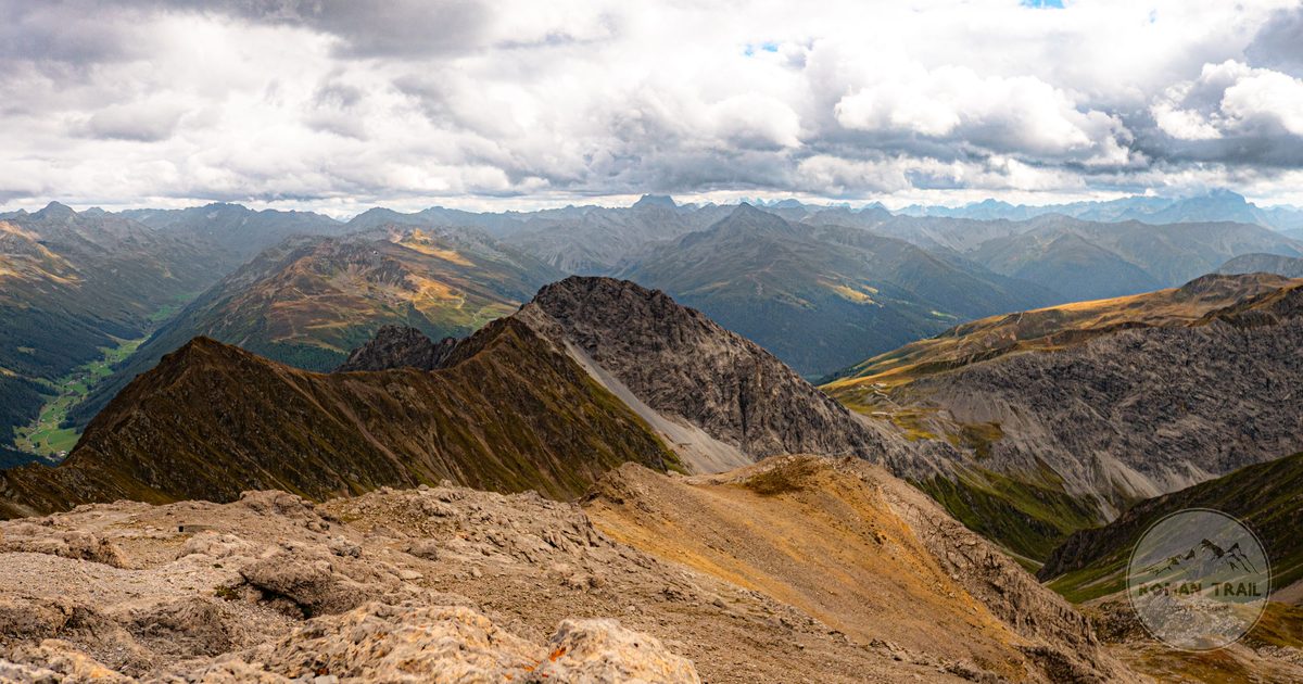 The rugged Swiss Alps near Davos, Switzerland