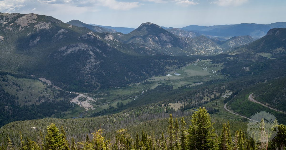 Rocky Mountain National Park overlook across valleys and peaks, Denver travel guide for women by Roman Trail Outfitters