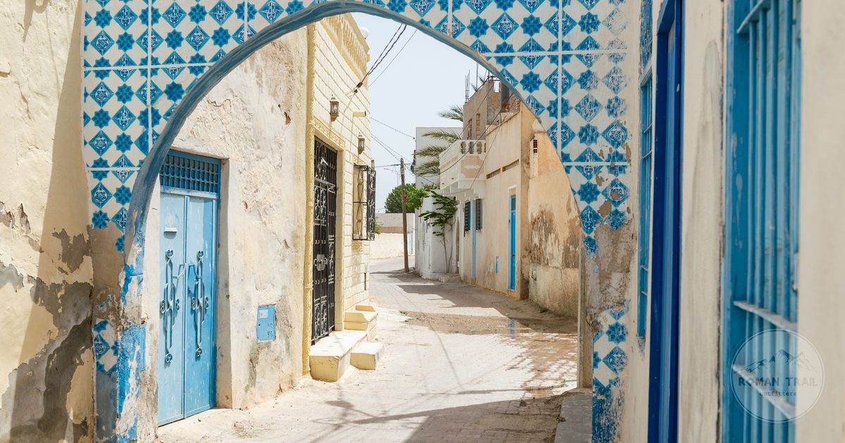 Street art on a wall in the Djerbahood project at Djerba, Tunisia