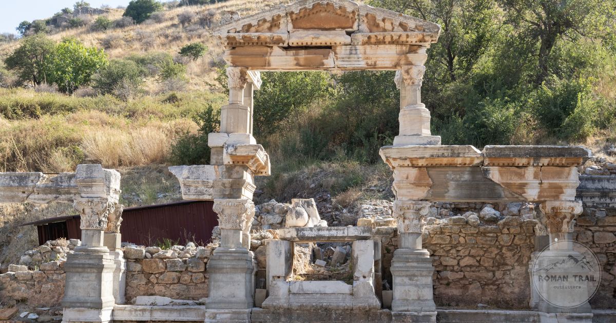 Roman ruins of Ephesus at Selcuk in Izmir province, Turkiye