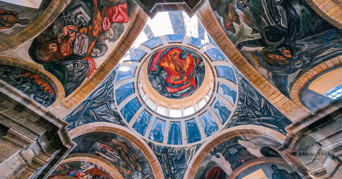 The murals on the dome of the Hospicio Cabanas, Guadalajara, Mexico
