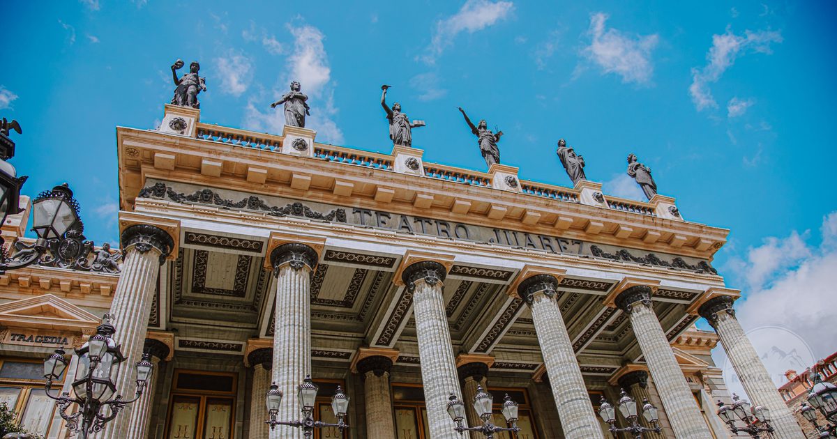 The Teatro Juarez in Guanajuato, Mexico