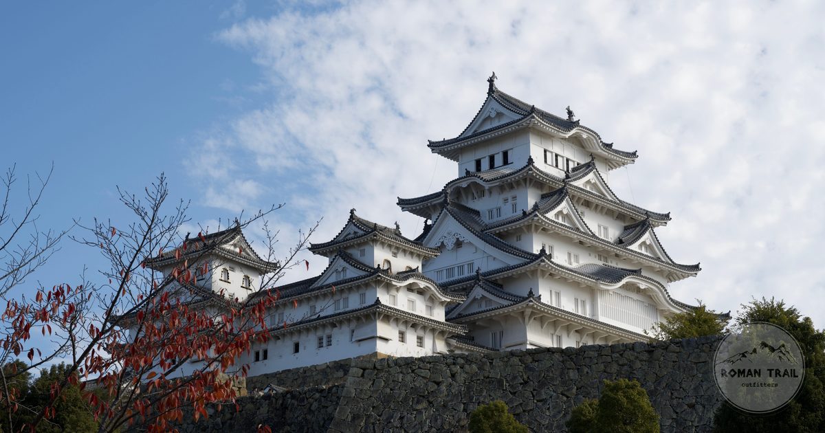 Himeji Castle under a clear blue sky, Hyogo, Japan