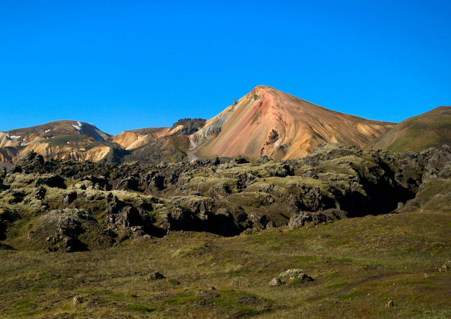 Landmannalaugar rhyolite mountains at the start of the Laugavegur Trail Iceland