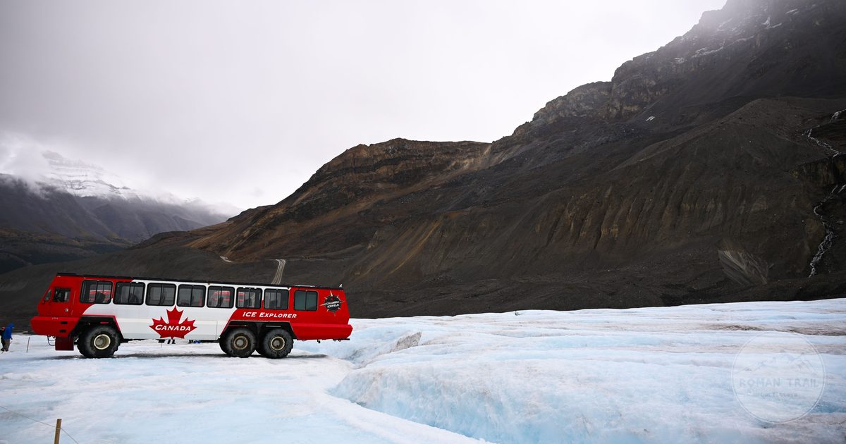 An Ice Explorer on the Athabasca Glacier, Jasper National Park, Alberta