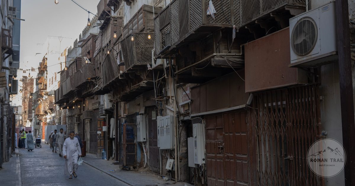 A historic street in Al-Balad, the old district of Jeddah