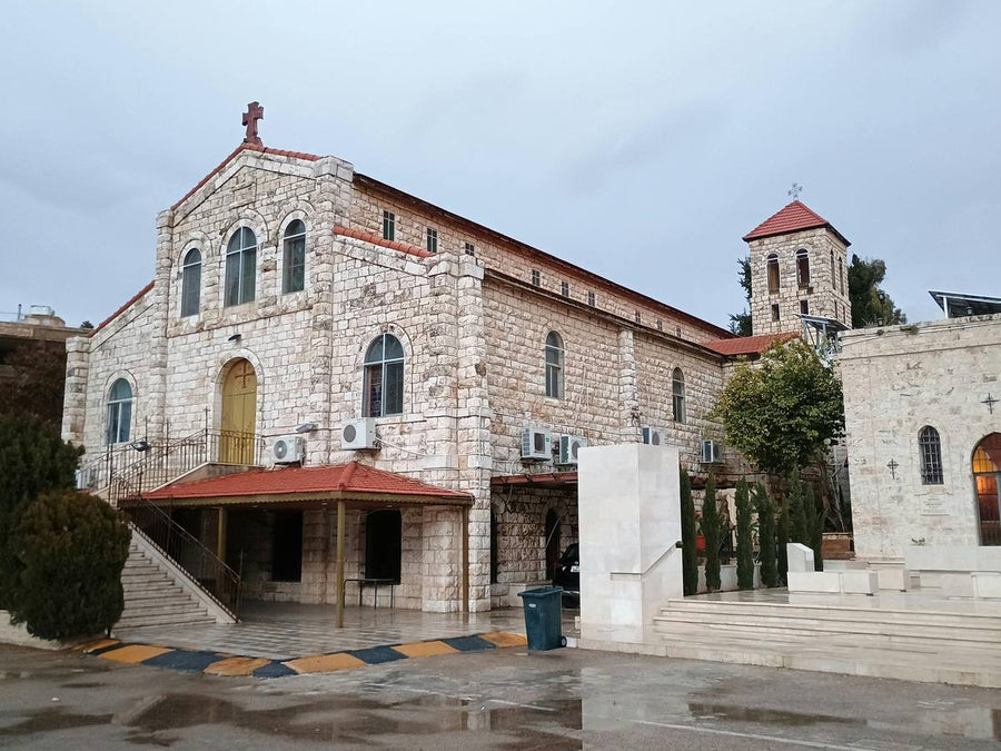 Traditional stone church in Jordan's Christian towns, reflecting two thousand years of Christian presence