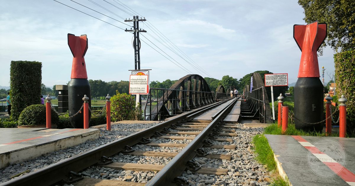 The bridge over the River Kwai at Kanchanaburi, Thailand