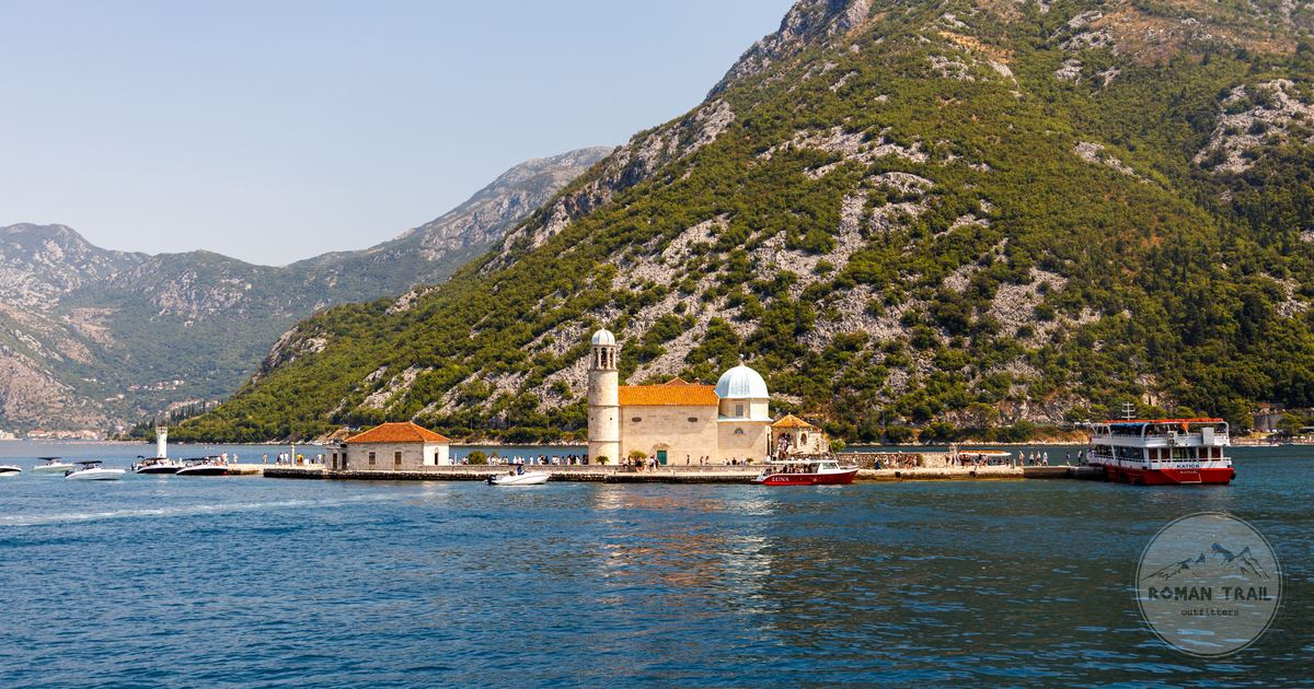 The island church of Our Lady of the Rocks in the Bay of Kotor, Montenegro