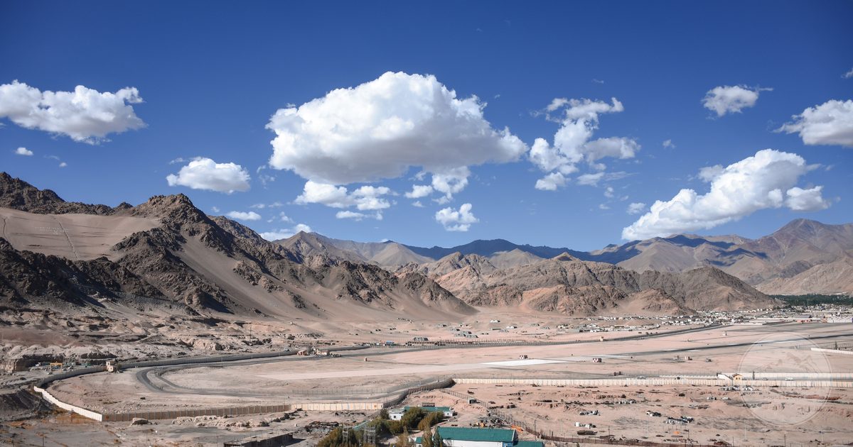 The rugged mountains and open landscape of Leh Ladakh, India