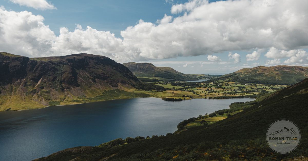 A river in a green valley among fells in northern England