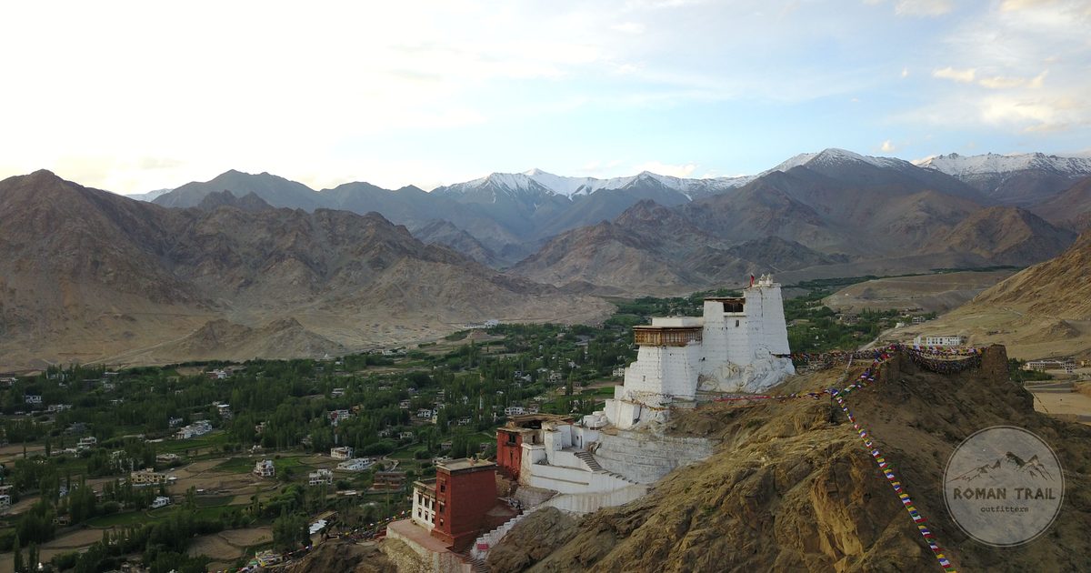 Namgyal Tsemo Monastery above the Leh landscape, Ladakh, India