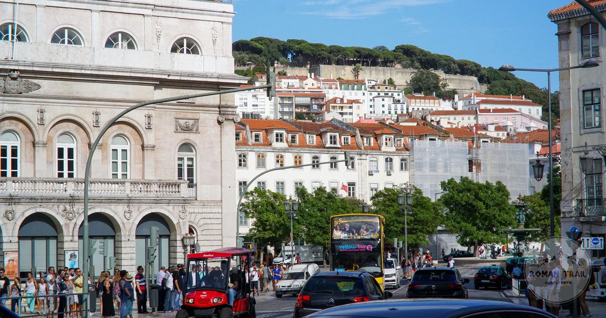 Central Lisbon with its architecture and street life, Portugal