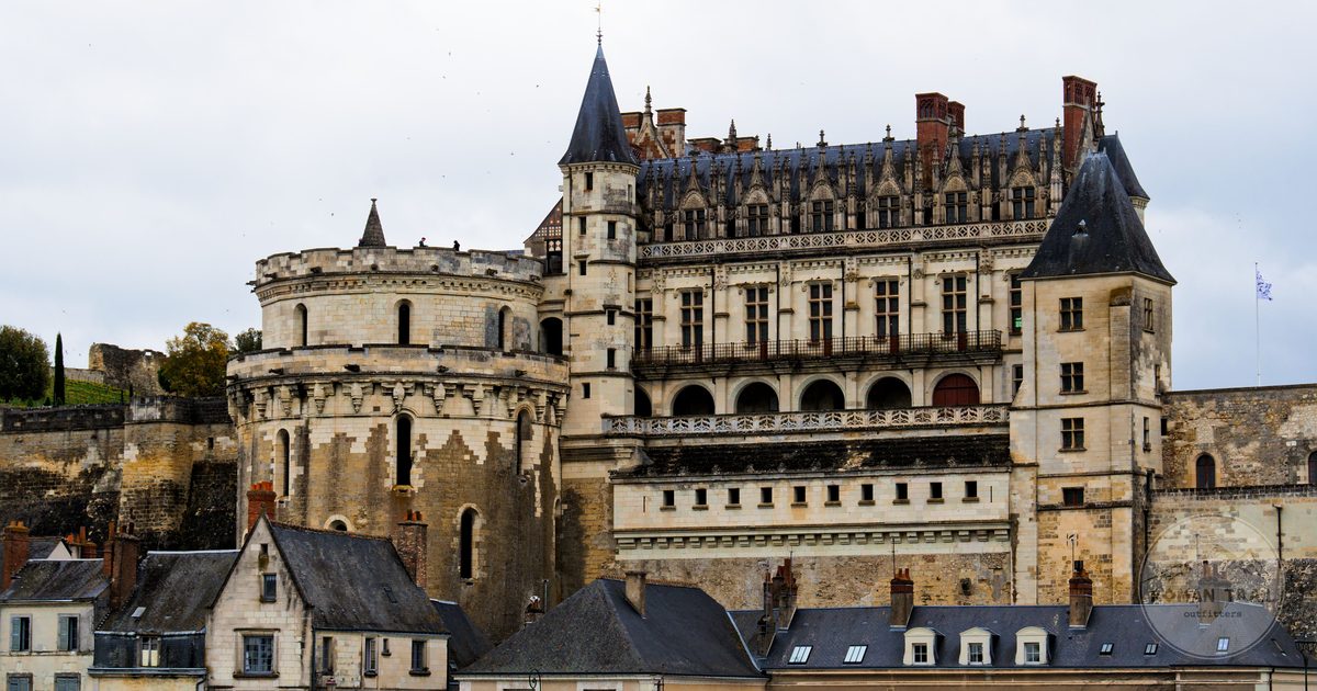 The Chateau d'Amboise above the Loire, France