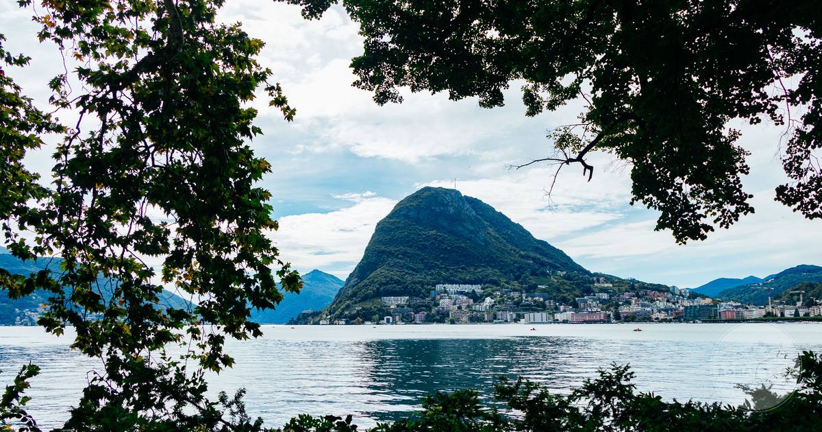 Monte San Salvatore above Lake Lugano, Ticino, Switzerland