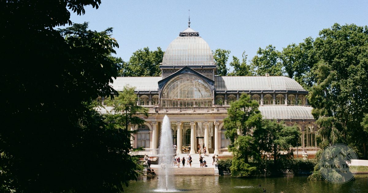 The Crystal Palace in Retiro Park, Madrid, Spain