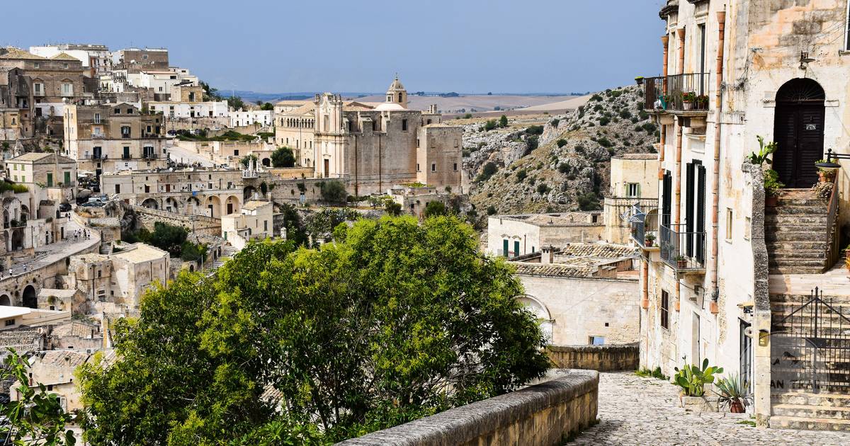Stone lanes and rooftops in the historic centre of Matera, Matera packing list for women by Roman Trail Outfitters