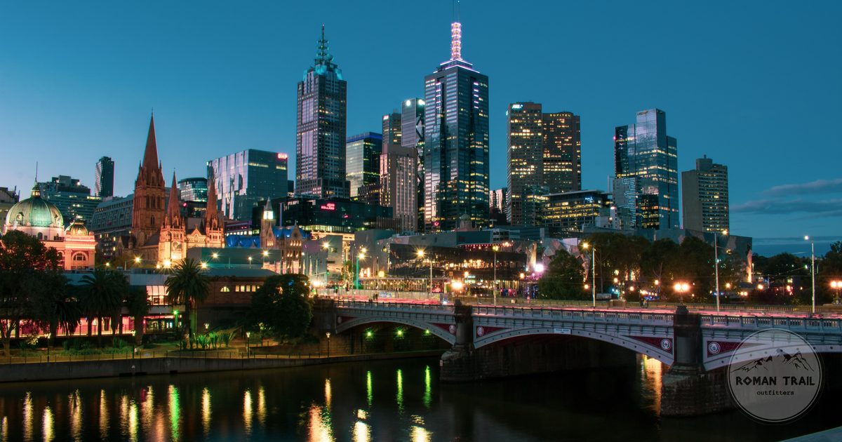 Melbourne skyline reflected in the Yarra river, Australia