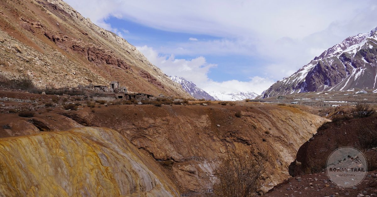 Snow covered Andes peaks on the high road west of Mendoza, Mendoza packing list for women by Roman Trail Outfitters