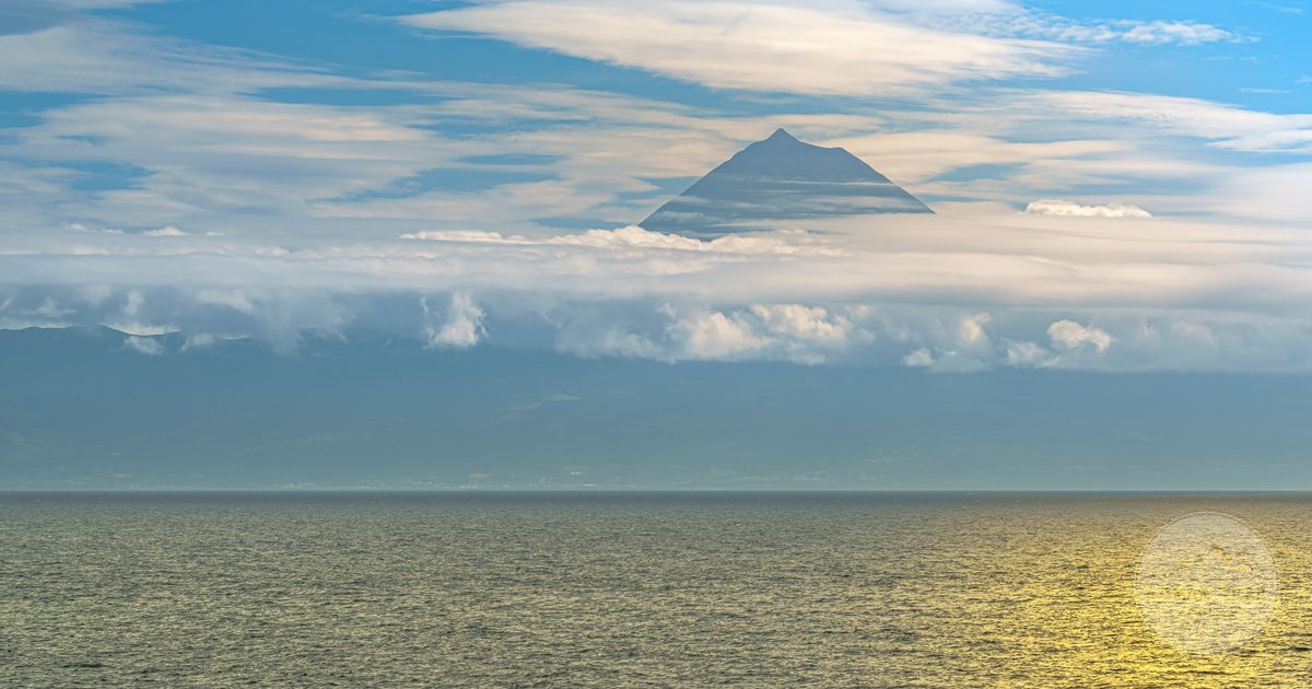Mount Pico rising above the clouds, Azores, Portugal