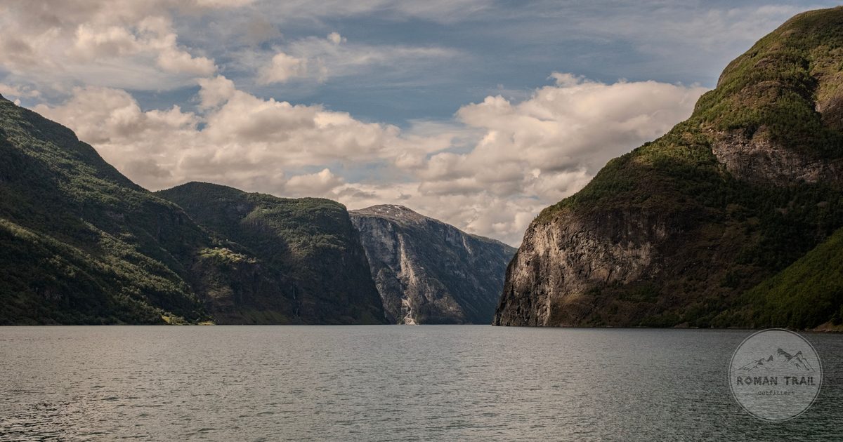 Steep cliffs above a Norwegian fjord, Norway