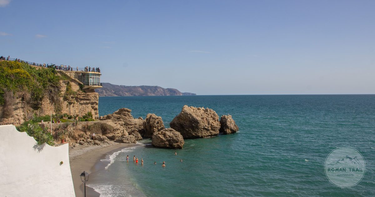 The Balcon de Europa above the shore at Nerja, Andalusia, Spain