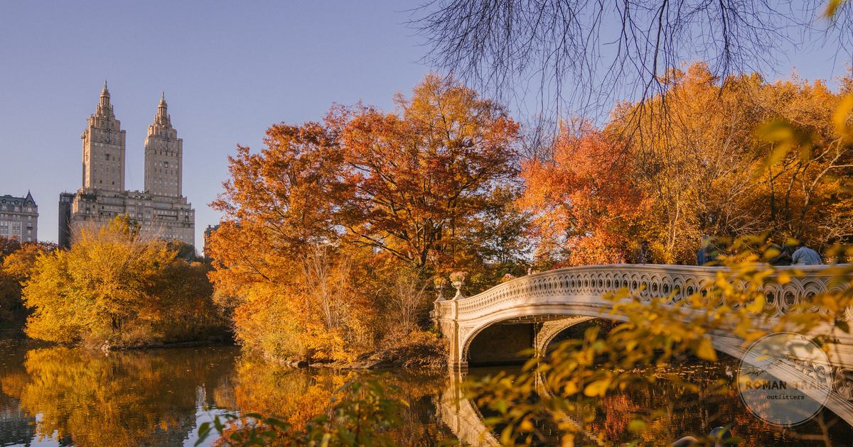 Bow Bridge and autumn foliage in Central Park, New York City for women travelers