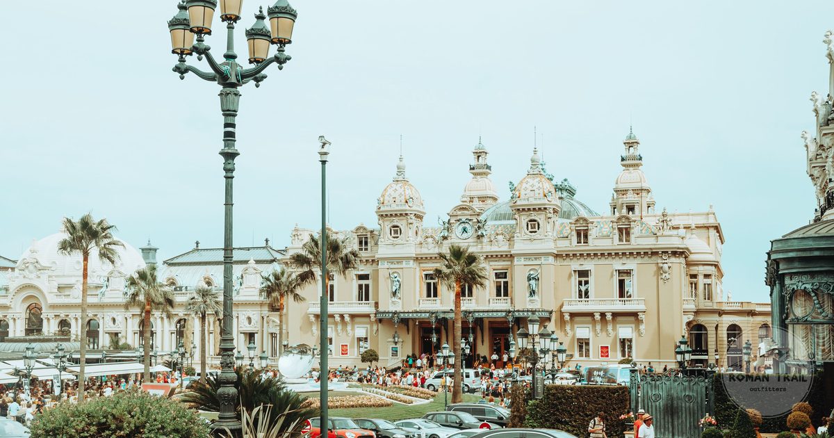 The Monte Carlo Casino in Monaco with luxury cars outside