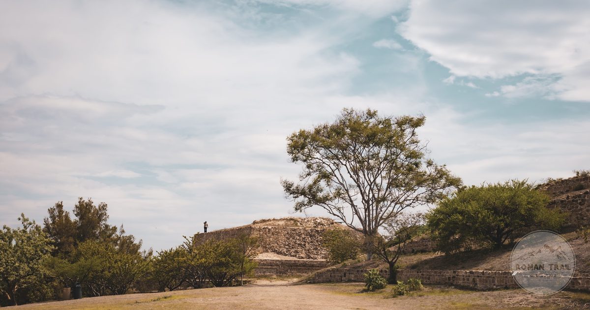 The Zapotec ruins of Monte Alban above Oaxaca, Mexico