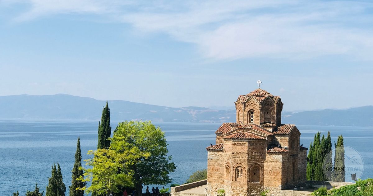 The church of Saint John at Kaneo beside Lake Ohrid, North Macedonia